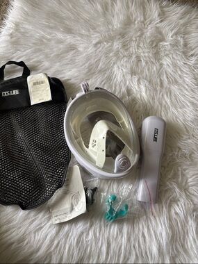 It’s Life Full Face Snorkel Mask with Accessories - White